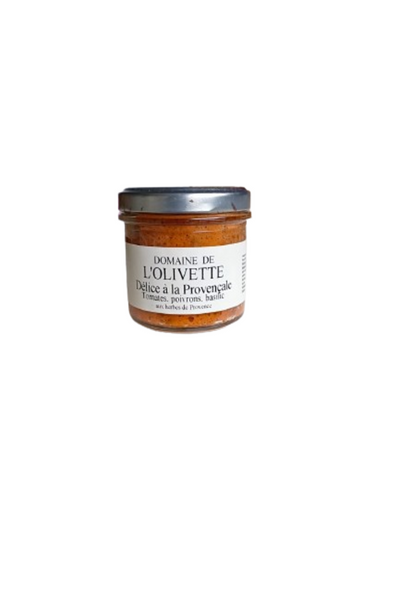 Tapenade délice à la Provençale, tomates, poivrons, basilic